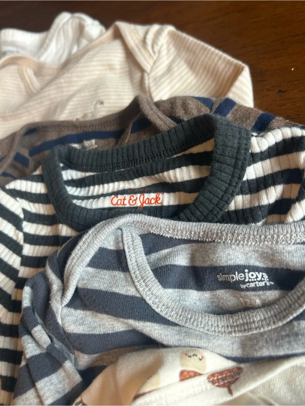 10 Pc Fall Bodysuit and Pajama Mix Boys Bundle 12-18 Mos